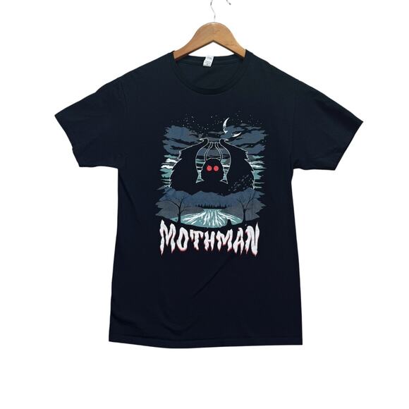 Fruit of the Loom Other - Mothman Shirt UFO Alien Monster Jackalope Bigfoot Sighting Cryptid Hunter Tee S